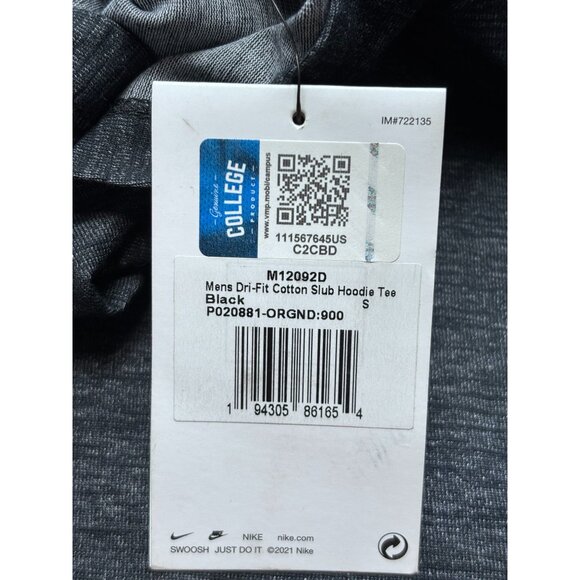 Nike Mens Dri-Fit Cotton Slub Hoodie Tee S - Picture 10 of 12